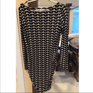 RACHEL Rachel Roy Ruched Pattern Dress